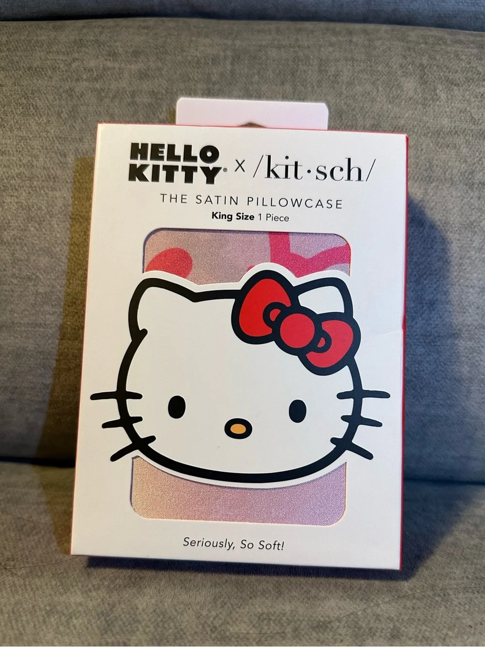 NIB KITSCH x Hello Kitty Satin King size Pillowcase
